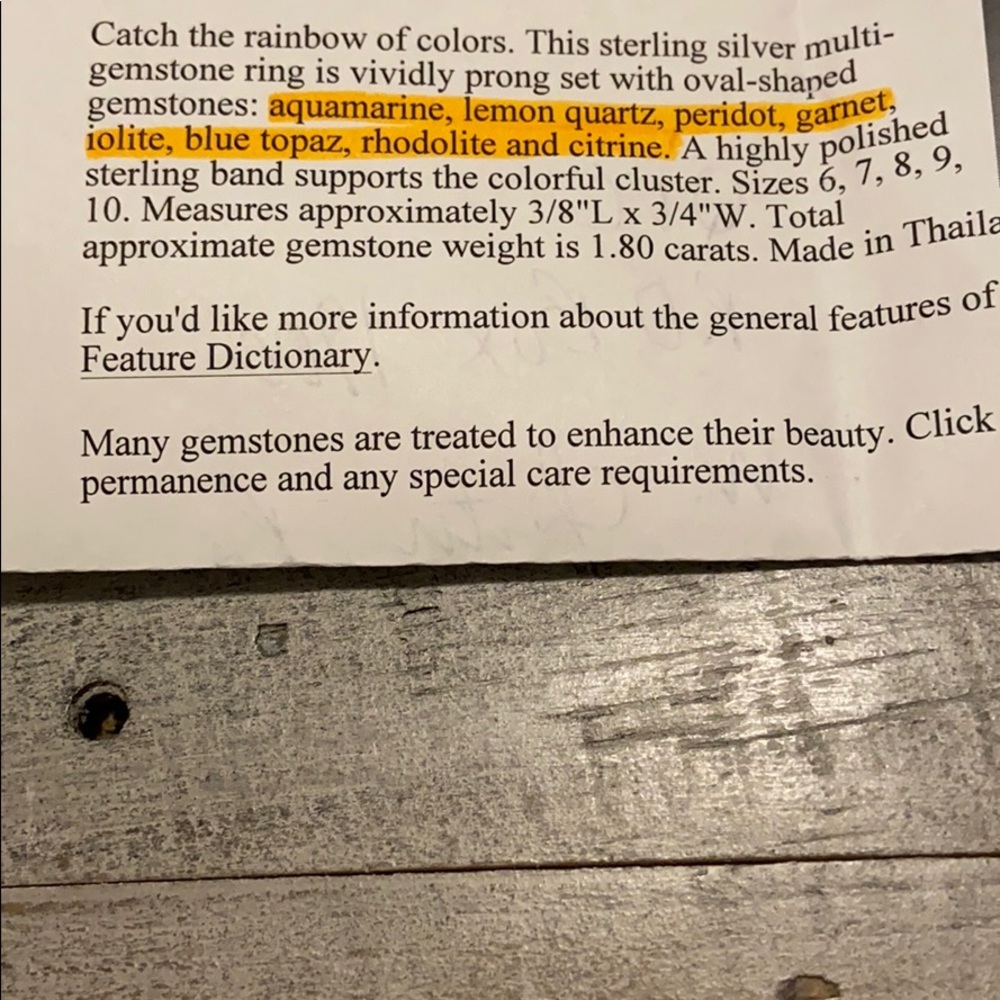 Sterling Multi-Gemstone Party Ring - image 4